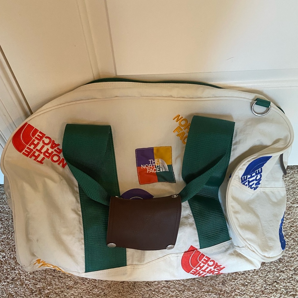North Face Vintage Color Block Duffel Bag
